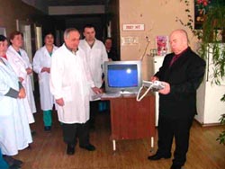 Телевизор подарен хирургическому отделению ЦРБ